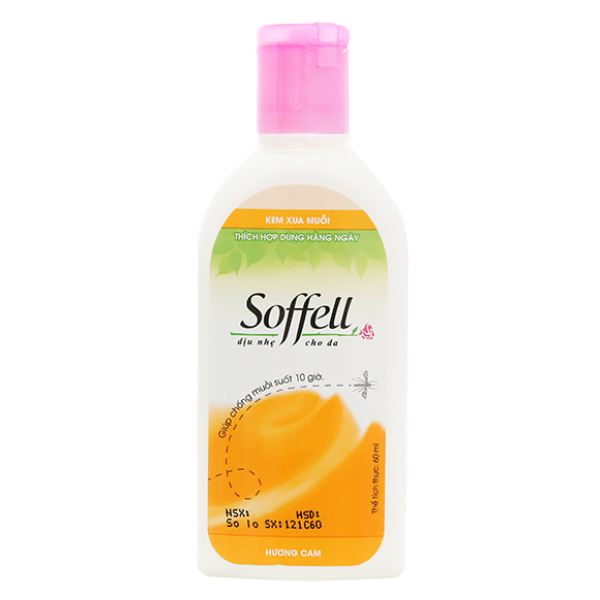 Kem Soffell hương cam giúp chống muỗi cho bé chai 60ml
