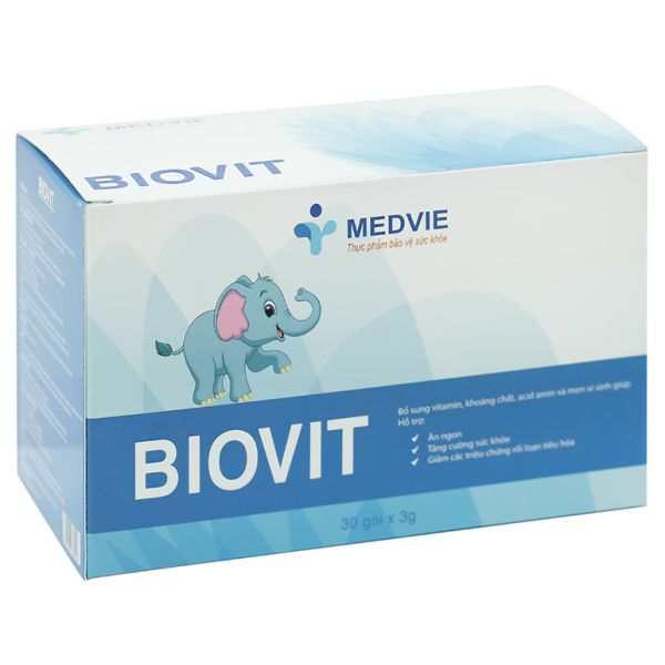 Cốm Biovit giúp ăn ngon, tăng cường sức khỏe hộp 30 gói x 3g