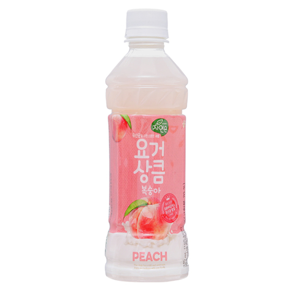 Nước ép lợi khuẩn Woongjin vị đào chai 340ml