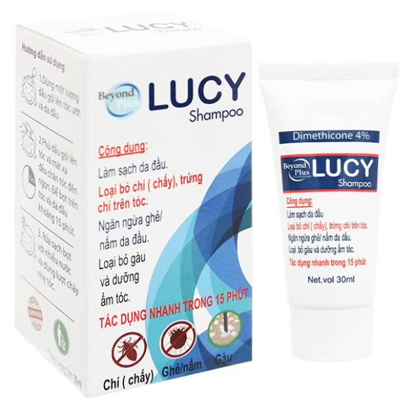 Dầu gội Beyond Plus Lucy loại bỏ chí, ngừa nấm da đầu tuýp 30ml