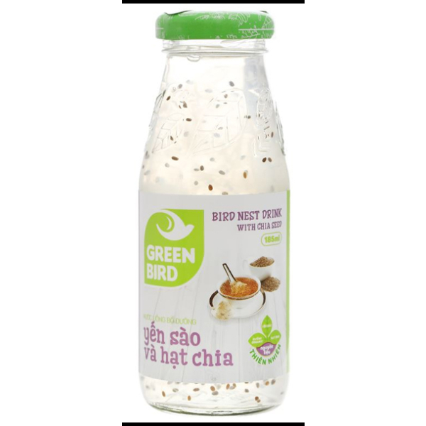 Nước yến sào hạt chia Green Bird chai 185ml