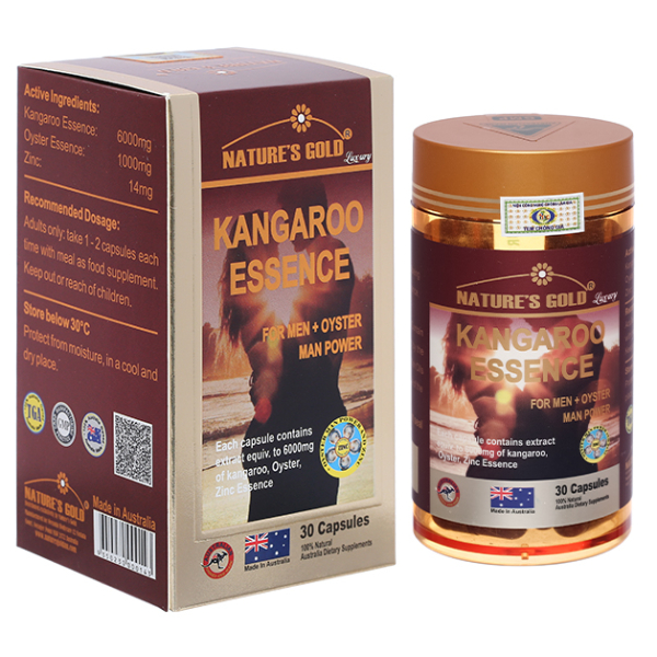 Nature’s Gold Kangaroo Essence tăng cường sinh lực chai 30 viên