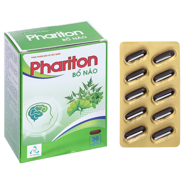 Phariton hỗ trợ giảm triệu chứng suy giảm trí nhớ hộp 30 viên