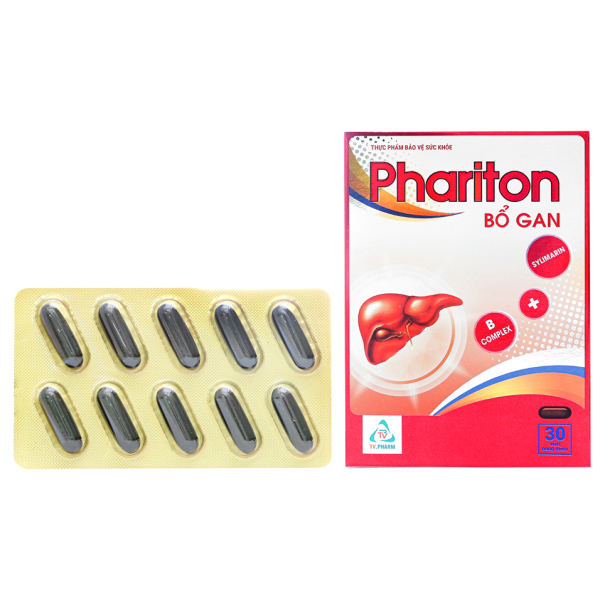 Phariton Bổ Gan hỗ trợ giải độc, tăng cường chức năng gan hộp 30 viên