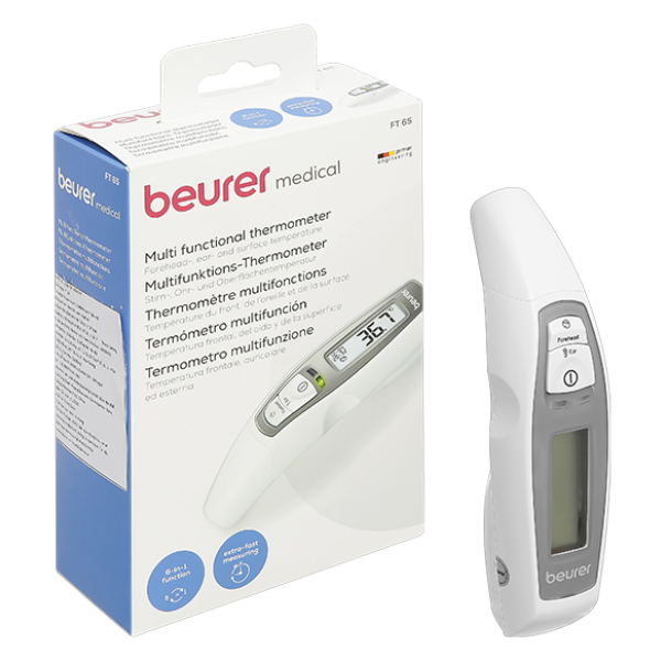 Nhiệt kế hồng ngoại đo trán, tai Beurer FT 65