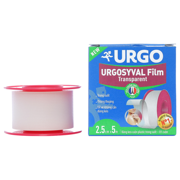 Băng keo trong suốt Urogsyval Film Transparent (2.5cm x 5m)