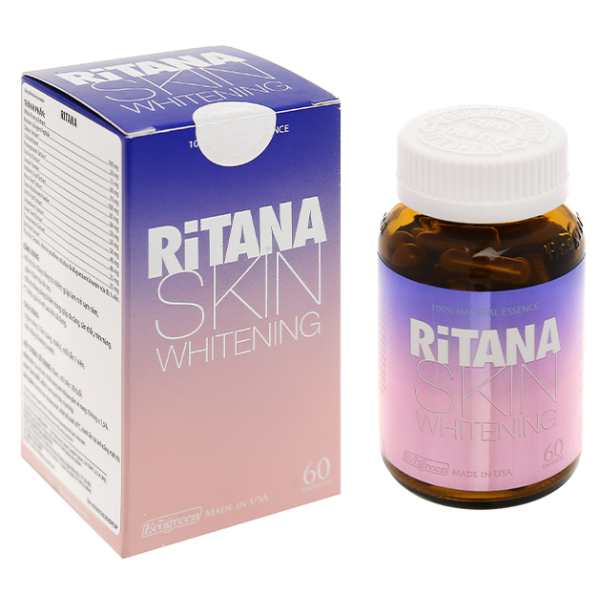 Ecogreen Ritana Skin Whitening làm trắng da, giảm nám hộp 60 viên
