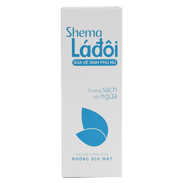 Dung dịch vệ sinh phụ nữ Shema Lá đôi hương dịu mát chai 200ml