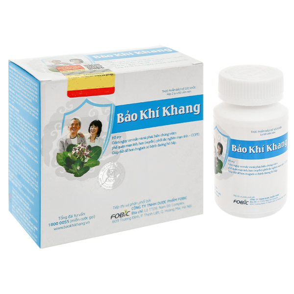 Bảo Khí Khang hỗ trợ các bệnh đường hô hấp hộp 120 viên