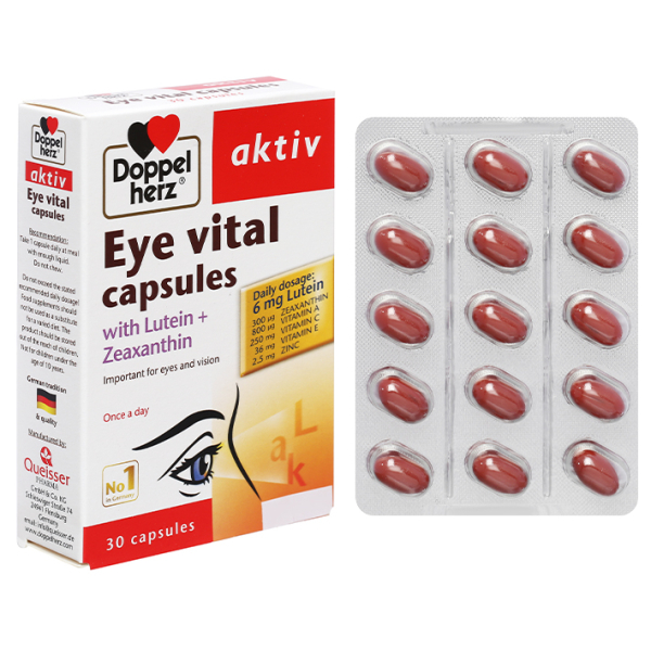 Doppelherz Aktiv Eye Vital tăng cường thị lực hộp 30 viên