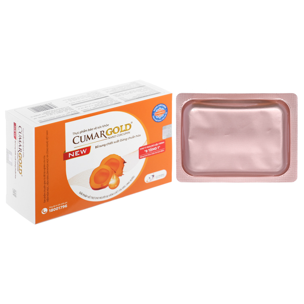 CumarGold New hỗ trợ giảm viêm loét dạ dày, tá tràng hộp 30 viên