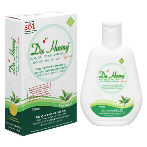 Dung dịch vệ sinh phụ nữ Dạ Hương trà xanh khử mùi chai 100ml