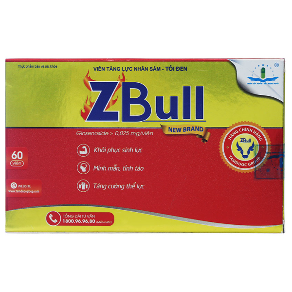 ZBull bồi bổ cơ thể, tăng đề kháng hộp 60 viên