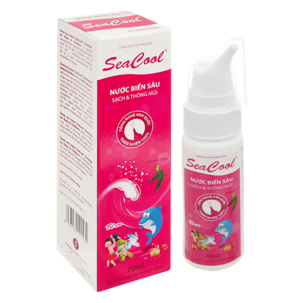Xịt mũi Seacool Khuynh Diệp giảm ngạt mũi, sổ mũi cho bé chai 70ml