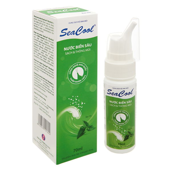 Xịt mũi SeaCool Bạc Hà giảm ngạt mũi, sổ mũi chai 70ml