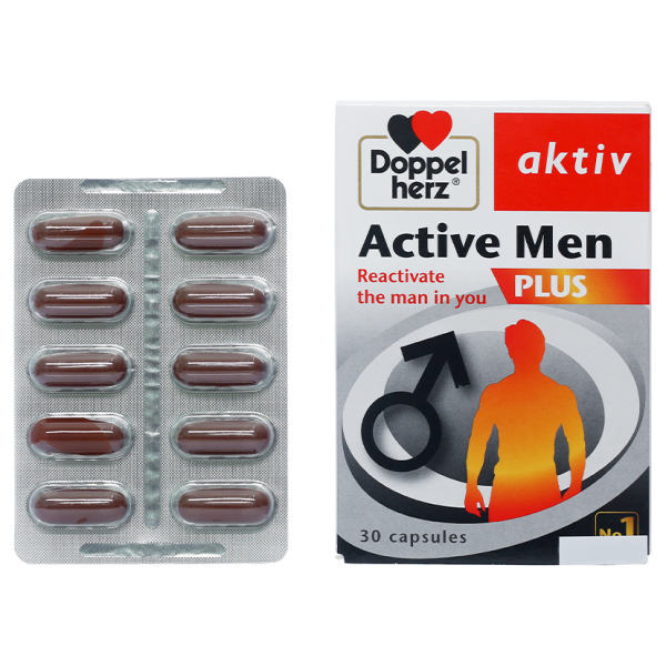 Active Men Plus tăng cường sinh lực nam giới hộp 30 viên