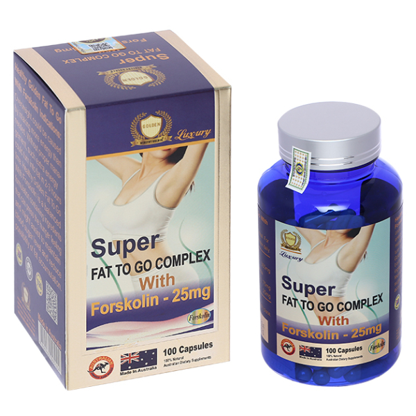 Super Fat To Go Complex With Forskolin hỗ trợ giảm cân chai 100 viên