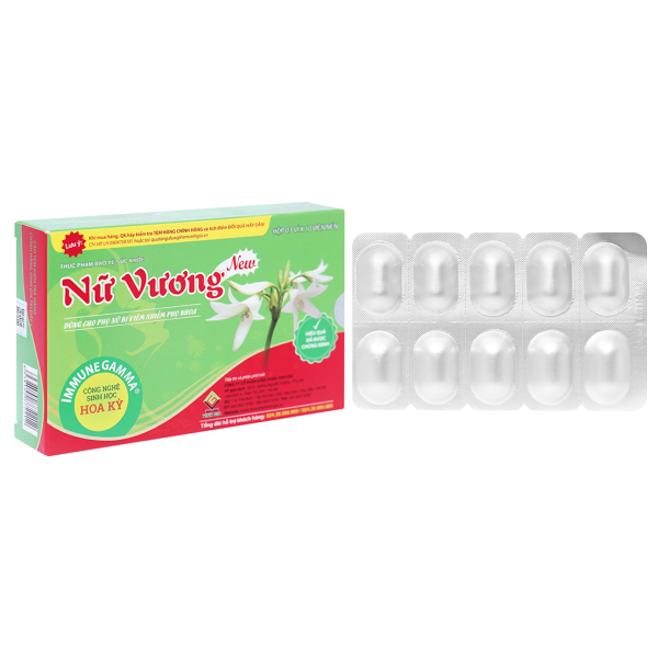 Nữ Vương New hỗ trợ giảm nguy cơ viêm âm đạo, cổ tử cung hộp 30 viên