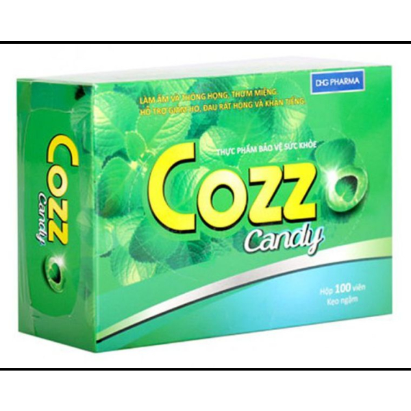 Kẹo ngậm thảo dược Cozz Candy hỗ trợ giảm ho, đau rát họng hộp 100 viên