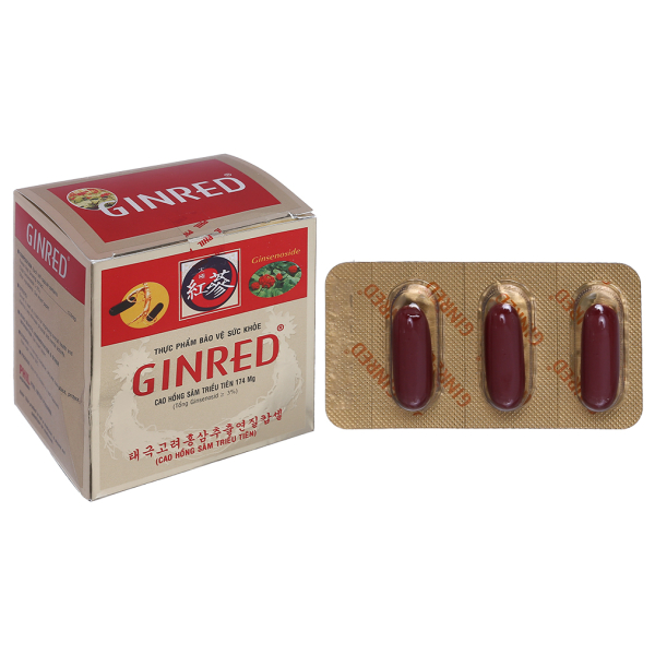Ginred hỗ trợ tăng cường sinh lực hộp 60 viên