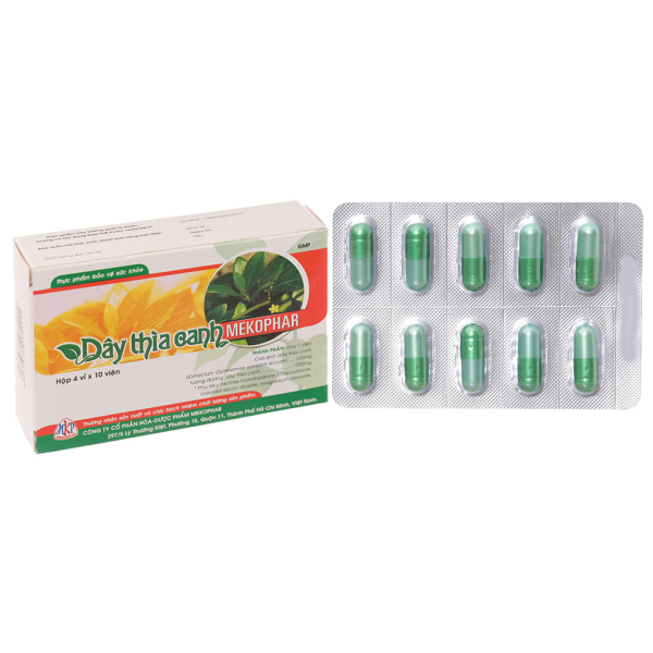 Viên uống dây thìa canh Mekophar ổn định đường huyết hộp 40 viên