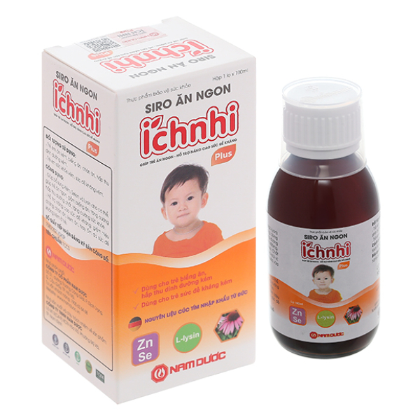 Siro Ăn Ngon Ích Nhi tăng hấp thu & sức đề kháng cho bé chai 100ml