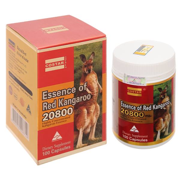 Essence of Red Kangaroo 20800 giúp tăng cường sức khỏe chai 100 viên