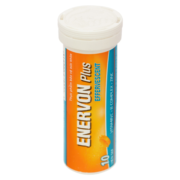 Viên sủi Enervon Plus Effervescent hỗ trợ tăng đề kháng tuýp 10 viên