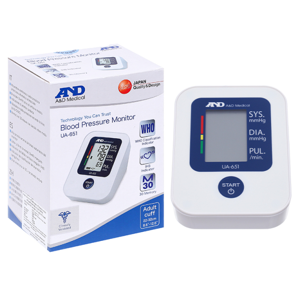 Máy đo huyết áp bắp tay AND UA-651