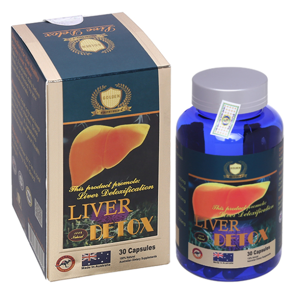 Liver Detox hỗ trợ giải độc gan, thanh lọc cơ thể chai 30 viên