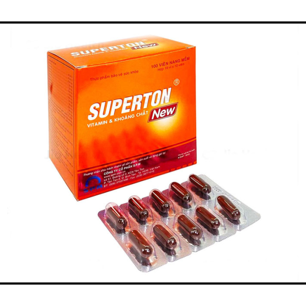 Superton New bổ sung vitamin, giảm mệt mỏi, suy nhược hộp 100 viên