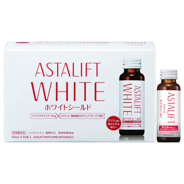 Nước uống Astalift White Drink Whiteshield làm trắng da hộp 10 chai x 50ml