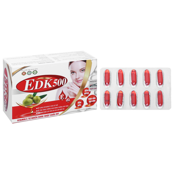 EDK500 hạn chế lão hóa, làm đẹp da hộp 30 viên