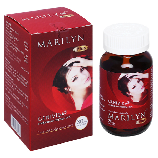Marilyn Plus hạn chế lão hóa, cân bằng nội tiết tố hộp 30 viên