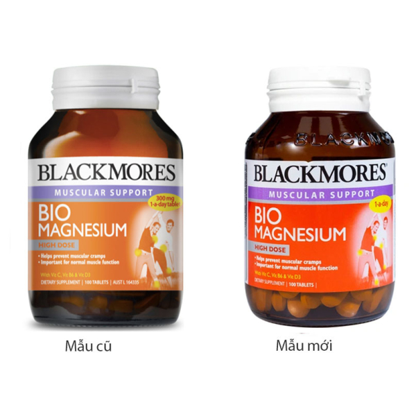 Blackmores Bio Magnesium hỗ trợ ngăn ngừa chuột rút lọ 100 viên