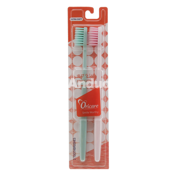 Bàn chải đánh răng Oricare lông mềm vỉ 2 cây