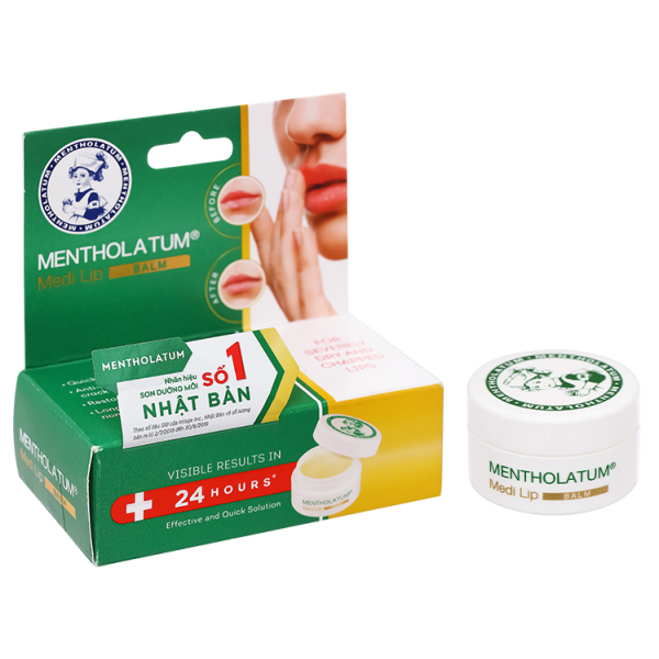Sáp dưỡng môi Mentholatum Medi Lip Balm dành cho môi khô, nứt nẻ hũ 7g