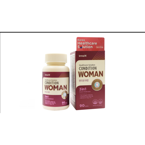 Condition Woman hạn chế lão hóa, làm đẹp da chai 90 viên