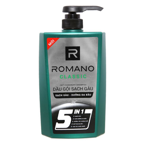 Dầu gội Romano classic giúp sạch gàu chai 650g