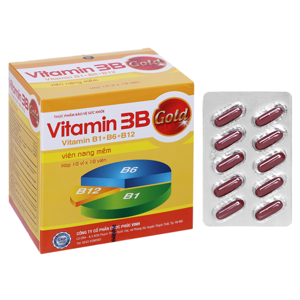 Vitamin 3B Gold PV hỗ trợ tăng đề kháng hộp 100 viên