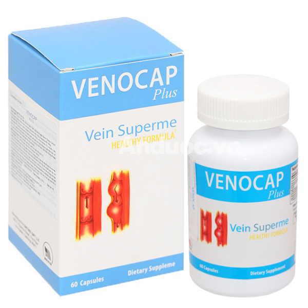 Venocap Plus hỗ trợ giảm suy giảm tĩnh mạch hộp 60 viên