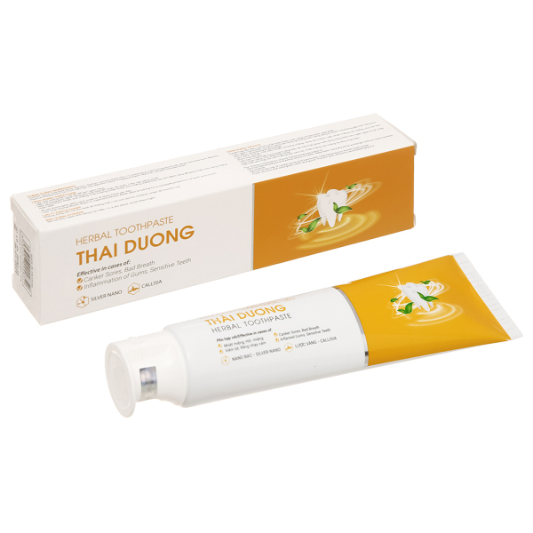 Kem đánh răng dược liệu Thái Dương ngừa viêm nhiễm răng tuýp 100g