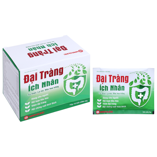 Cốm Đại Tràng Ích Nhân hỗ trợ giảm rối loạn tiêu hóa hộp 10 gói x 8g
