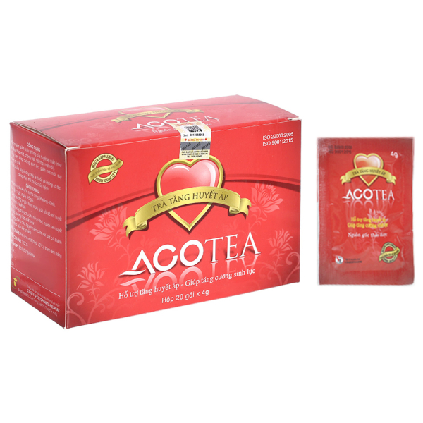 Trà Acotea hỗ trợ giảm triệu chứng huyết áp thấp hộp 20 gói x 4g