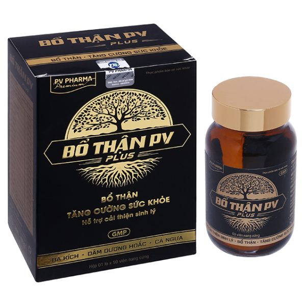 Bổ thận PV Plus giúp bổ thận, tráng dương chai 50 viên
