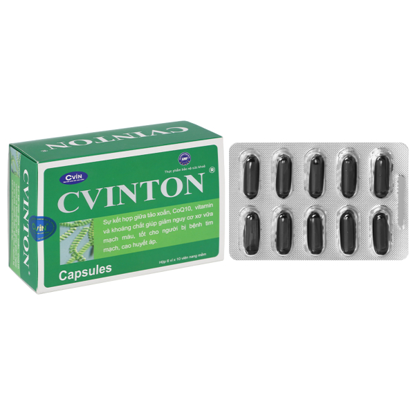 Cvinton giảm nguy cơ xơ vữa, tốt cho người bệnh tim mạch hộp 60 viên