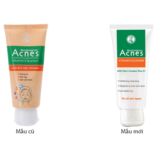 Kem rửa mặt Acnes Vitamin sáng da, mờ vết thâm tuýp 100g