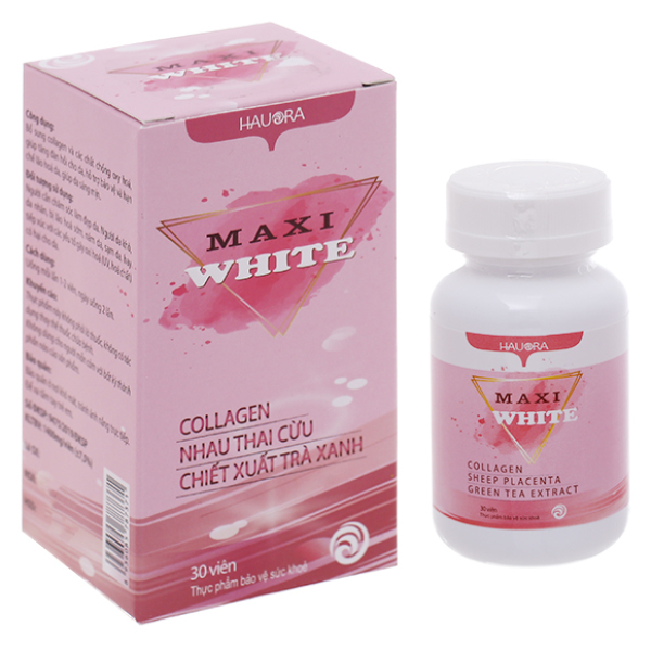 Hauora Maxi White làm trắng da, giảm nám hộp 30 viên