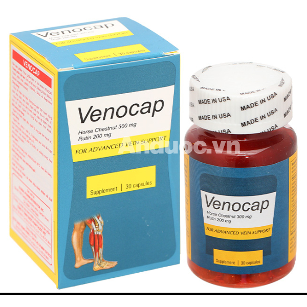 Venocap hỗ trợ giảm suy giãn tĩnh mạch hộp 30 viên