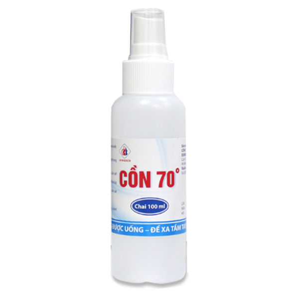 Cồn 70 độ Domesco sát trùng ngoài da chai 100ml